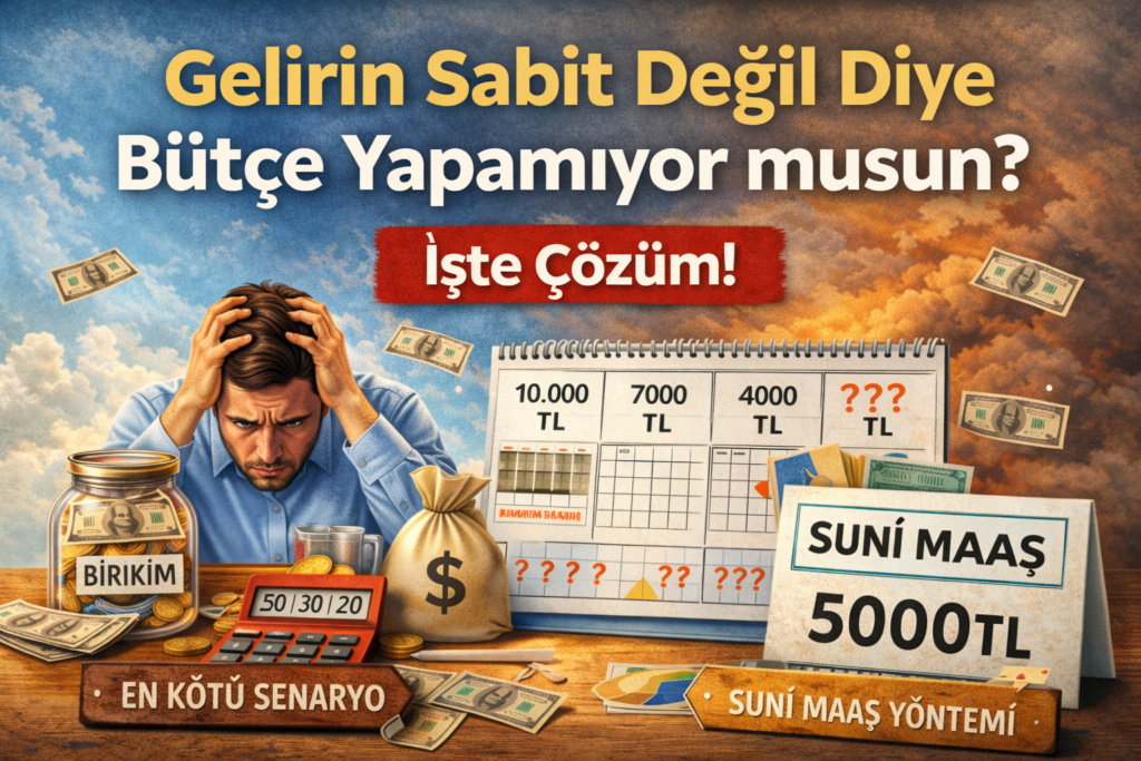 Düzenli Geliri Olmayanlar İçin Bütçe Önerileri; Gelirin Sabit Değil Diye Bütçe Yapamıyor musun? İşte Çözüm!