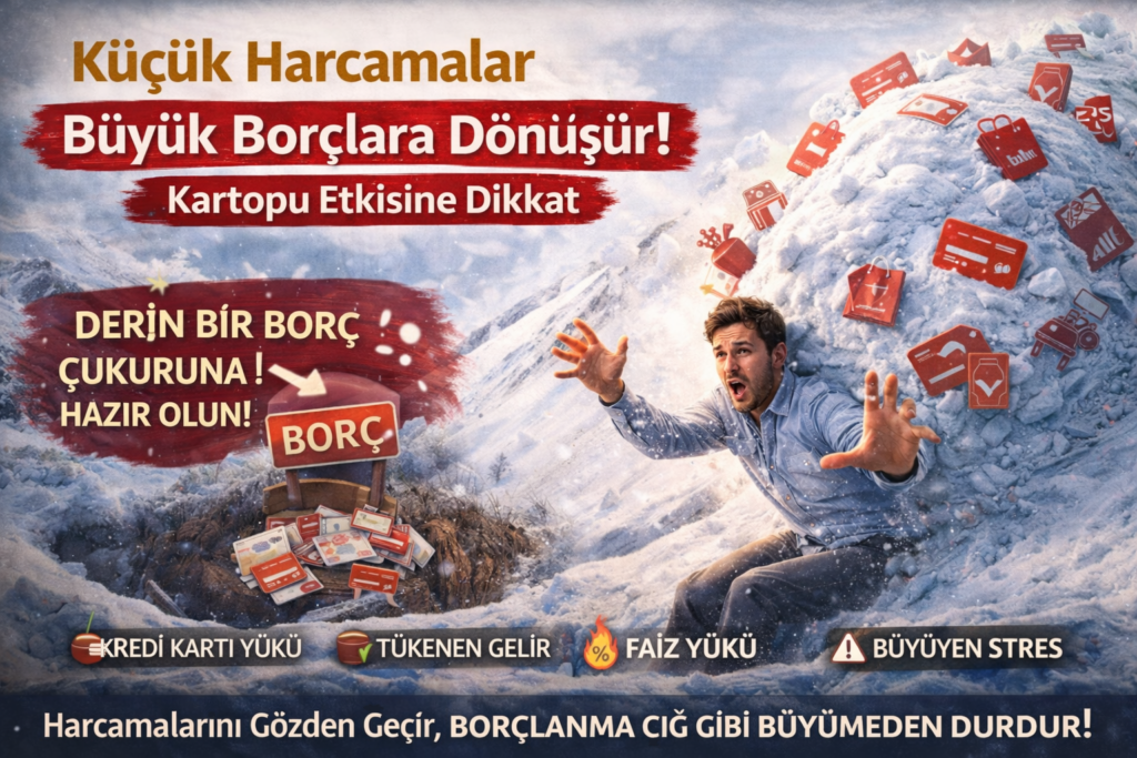 Yanlış Harcama Davranışları; Küçük Harcamalar Büyük Borçlara Dönüşür! Kartopu Etkisine Dikkat