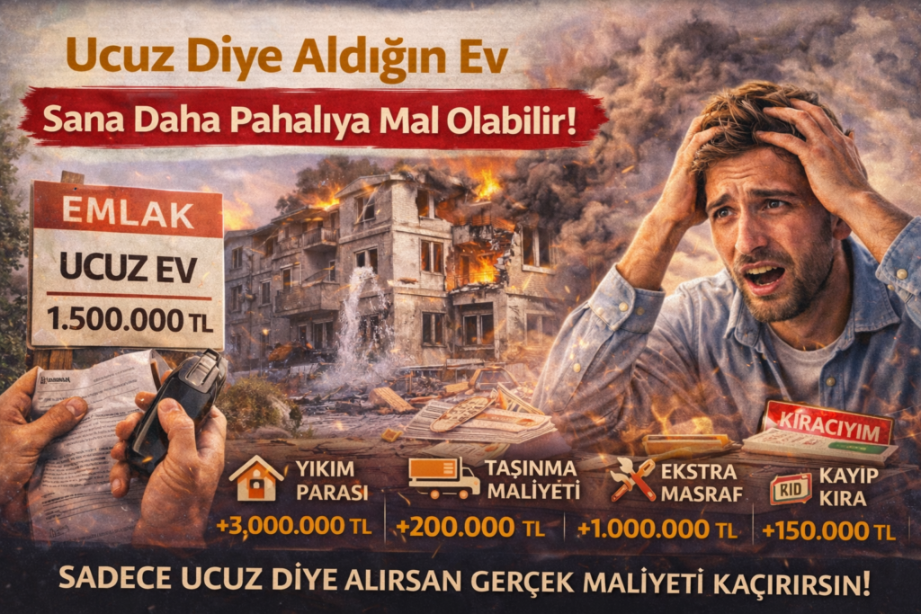 Ev Satın Alırken Dikkat Edilmesi Gereken Hususlar; Ucuz Diye Aldığın Ev Sana Daha Pahalıya Mal Olabilir!