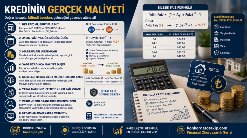 Kredinin Gerçek Maliyeti Nasıl Hesaplanır? Faizden Daha Fazlasını Ödüyor Olabilirsiniz