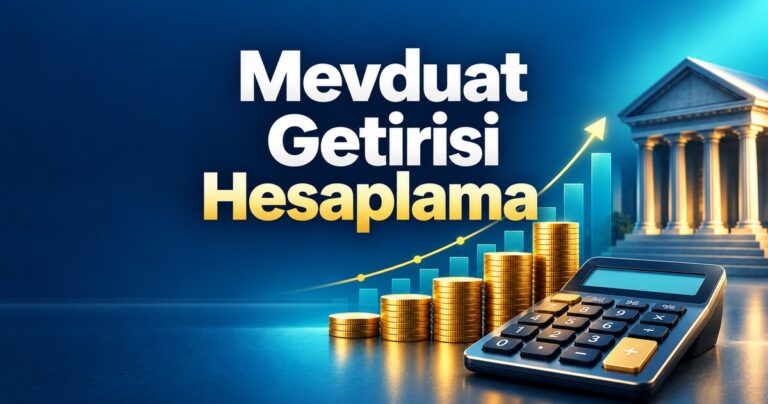 Mevduat getirisi hesaplama: büyüyen altın birikimi, hesap makinesi ve yükselen grafik