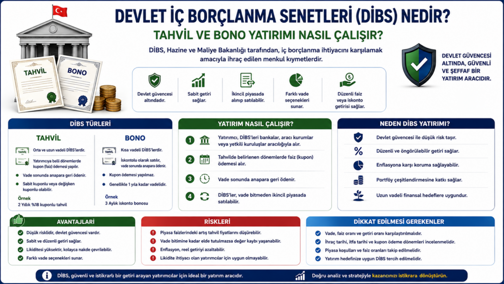 Devlet İç Borçlanma Senetleri Nedir? Tahvil ve Bono Yatırımı Nasıl Çalışır?