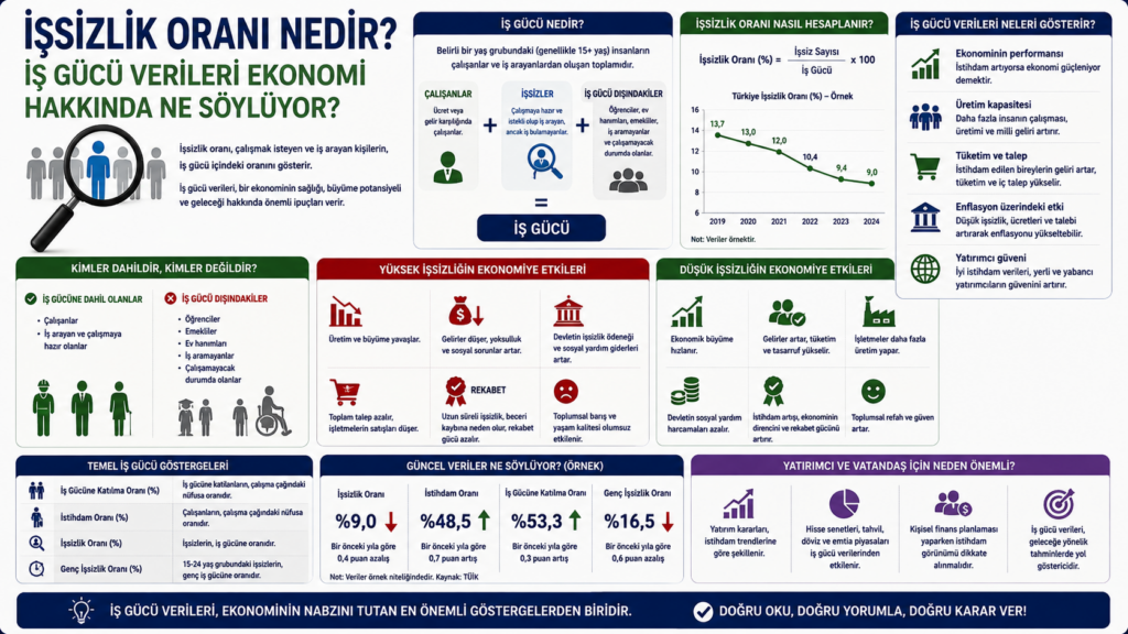 İşsizlik Oranı Nedir? İş Gücü Verileri Ekonomi Hakkında Ne Söylüyor?