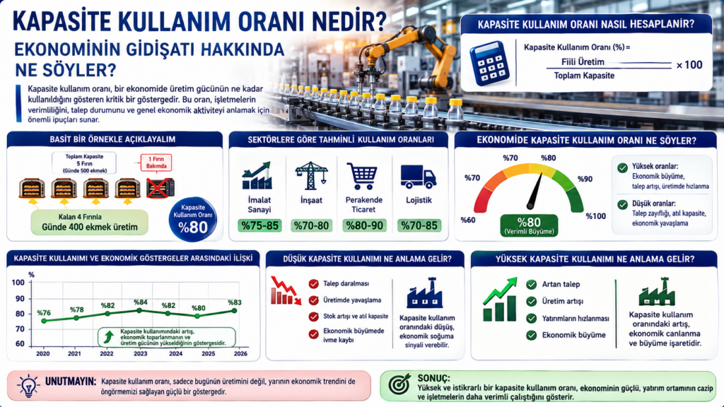 Kapasite Kullanım Oranı Nedir? Ekonominin Gidişatı Hakkında Ne Söyler?