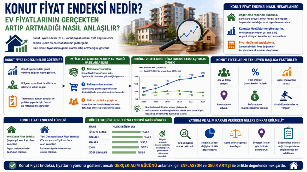 Konut Fiyat Endeksi Nedir? Ev Fiyatlarının Gerçekten Artıp Artmadığı Nasıl Anlaşılır?