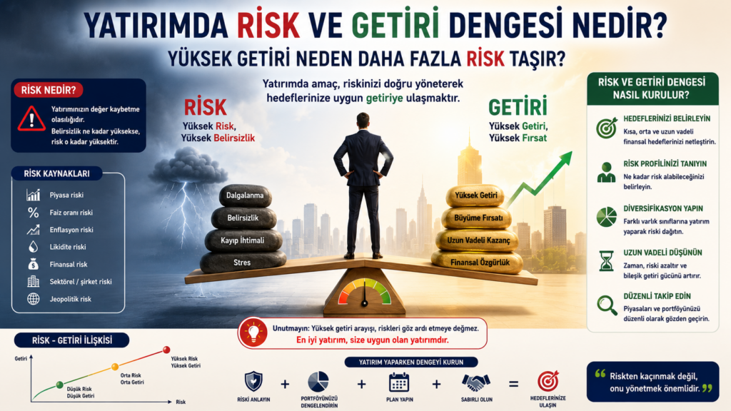 Yatırımda Risk ve Getiri Dengesi Nedir? Yüksek Getiri Neden Daha Fazla Risk Taşır?